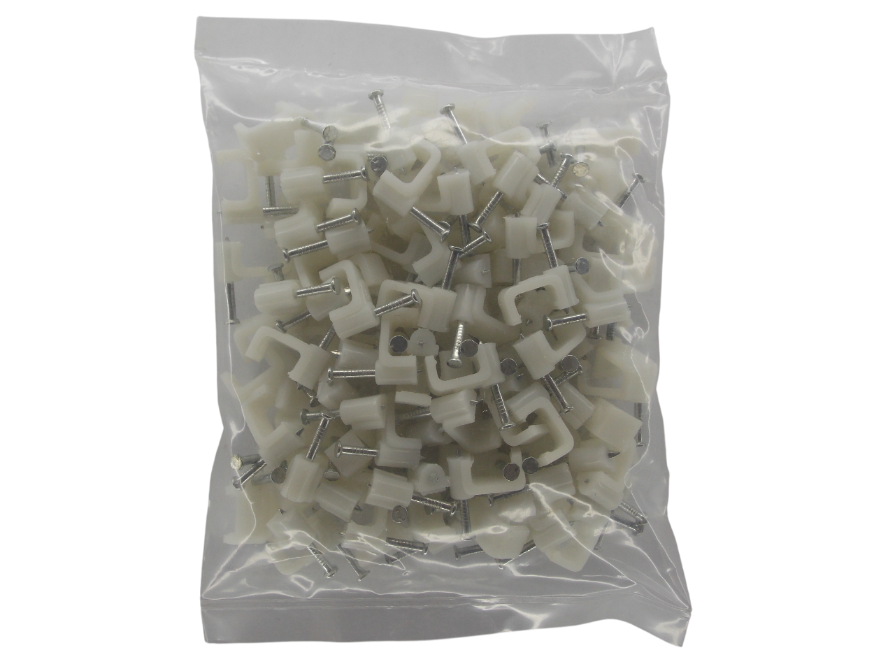 Крепёж для кабеля плоский 9мм / 100штук