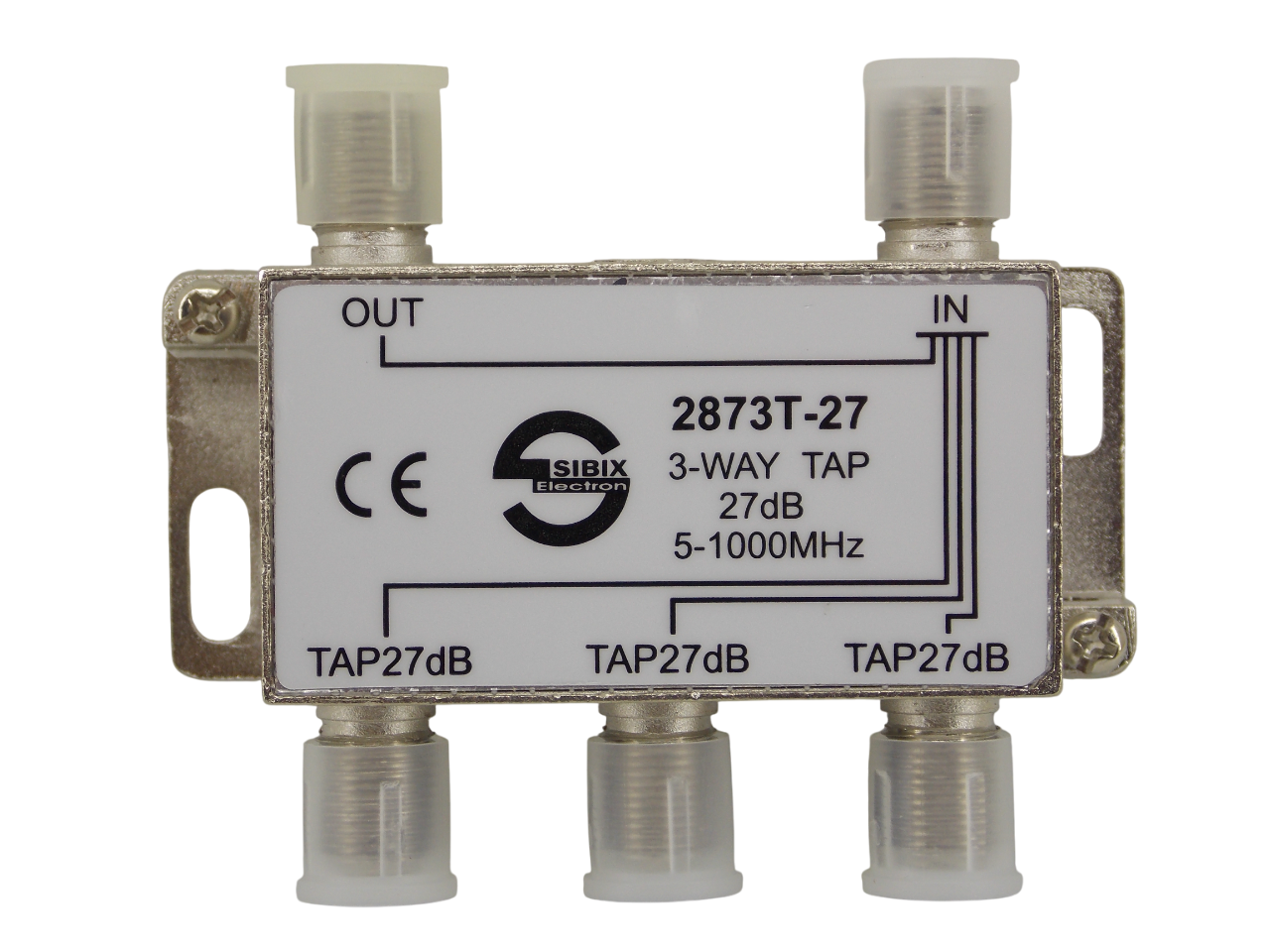 Телевизионный антенный сплиттер ТАР на 3 выхода под F- разъем 27 дБ