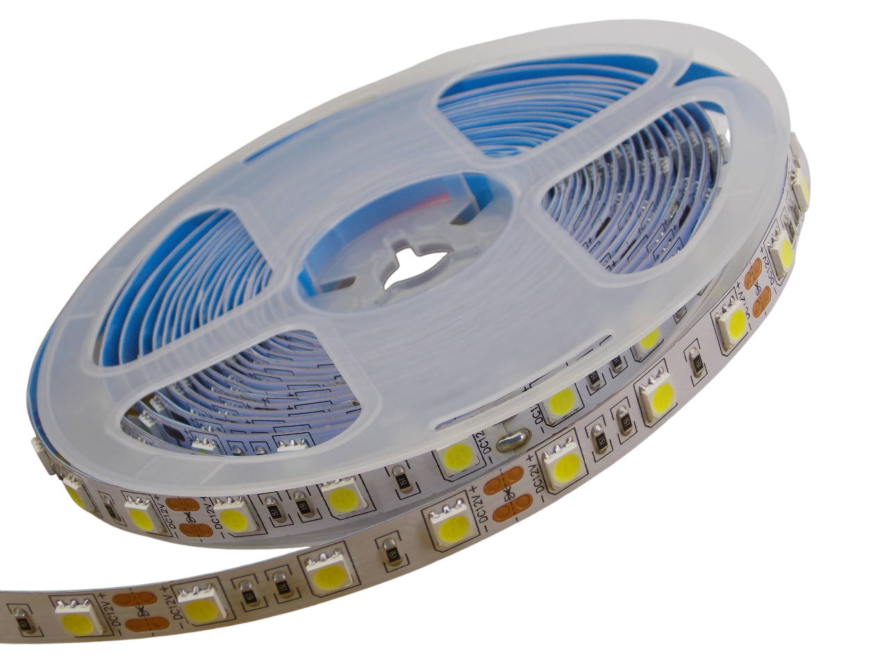 Светодиодная лента 12В -  60Led/м - 14.4 Вт/м белая 6000К