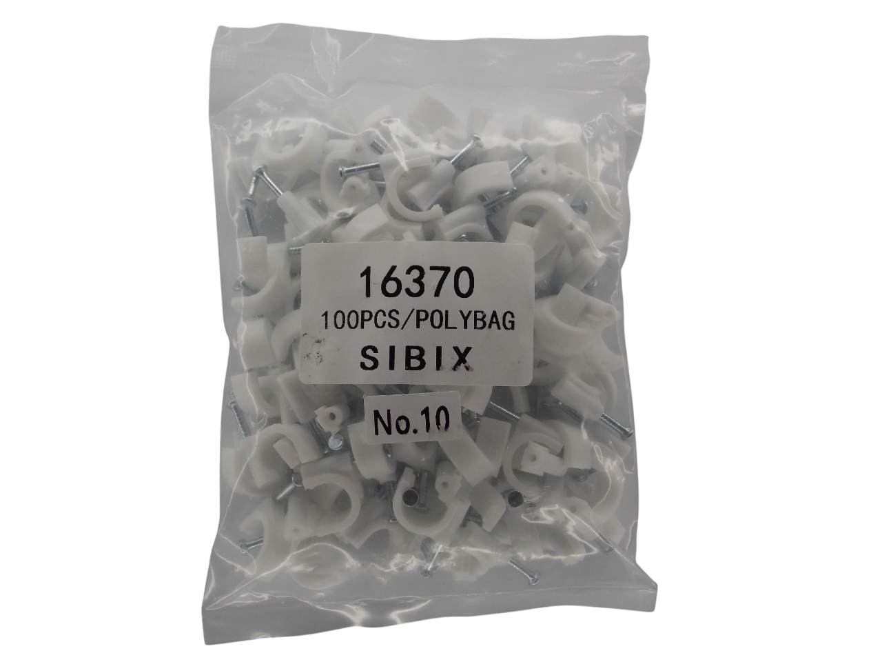 Крепёж для кабеля круглый 10мм / 100 штук