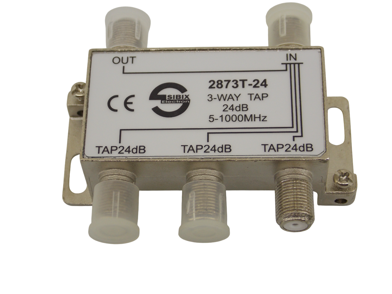 Телевизионный антенный сплиттер ТАР на 3 выхода под F- разъем 24 дБ