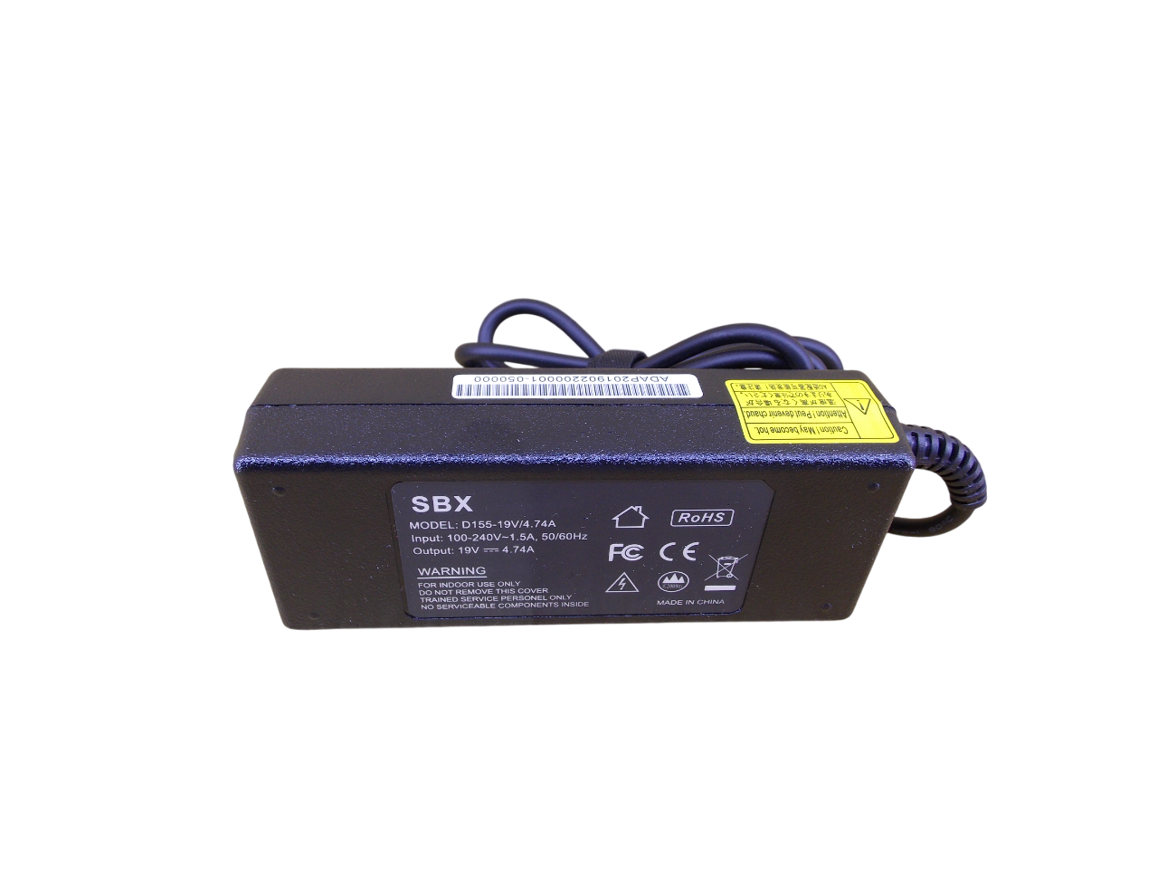 Блок питания для Toshiba19В - 4.7A - 90Вт размер штекера  5.5*2.5мм