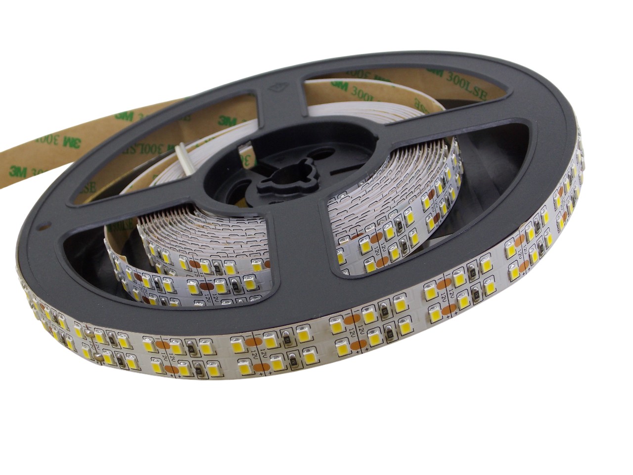 Светодиодная лента 12В -  240Led/м -  22Вт/м  белая 6000К двухрядная