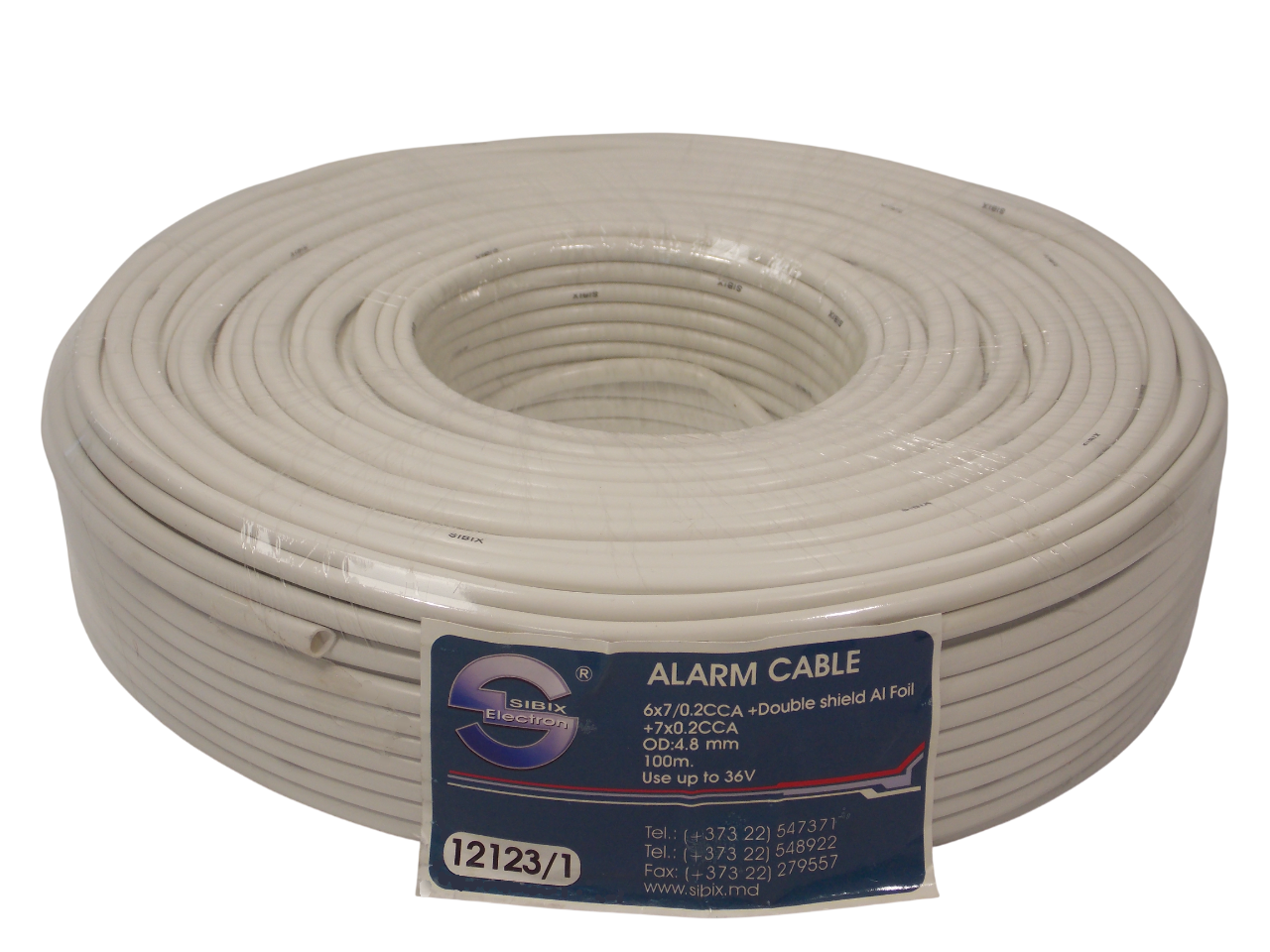 Сигнальный кабель - alarm 6 / 7 х 0.2мм ССА / экранированный / 100 метров