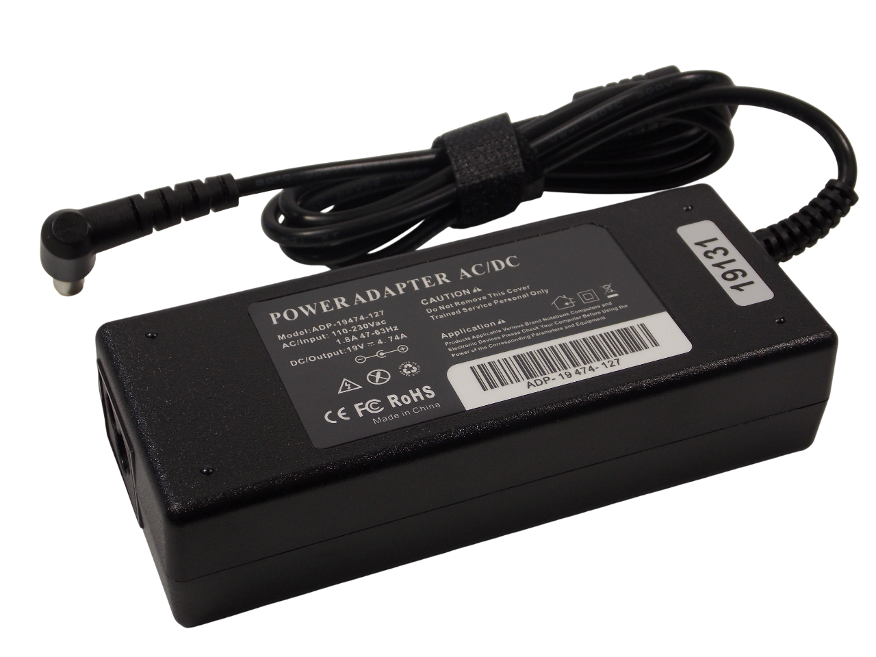 Блок питания 19В - 4.74А - 90Вт размер штекера 6.5*4.4 мм