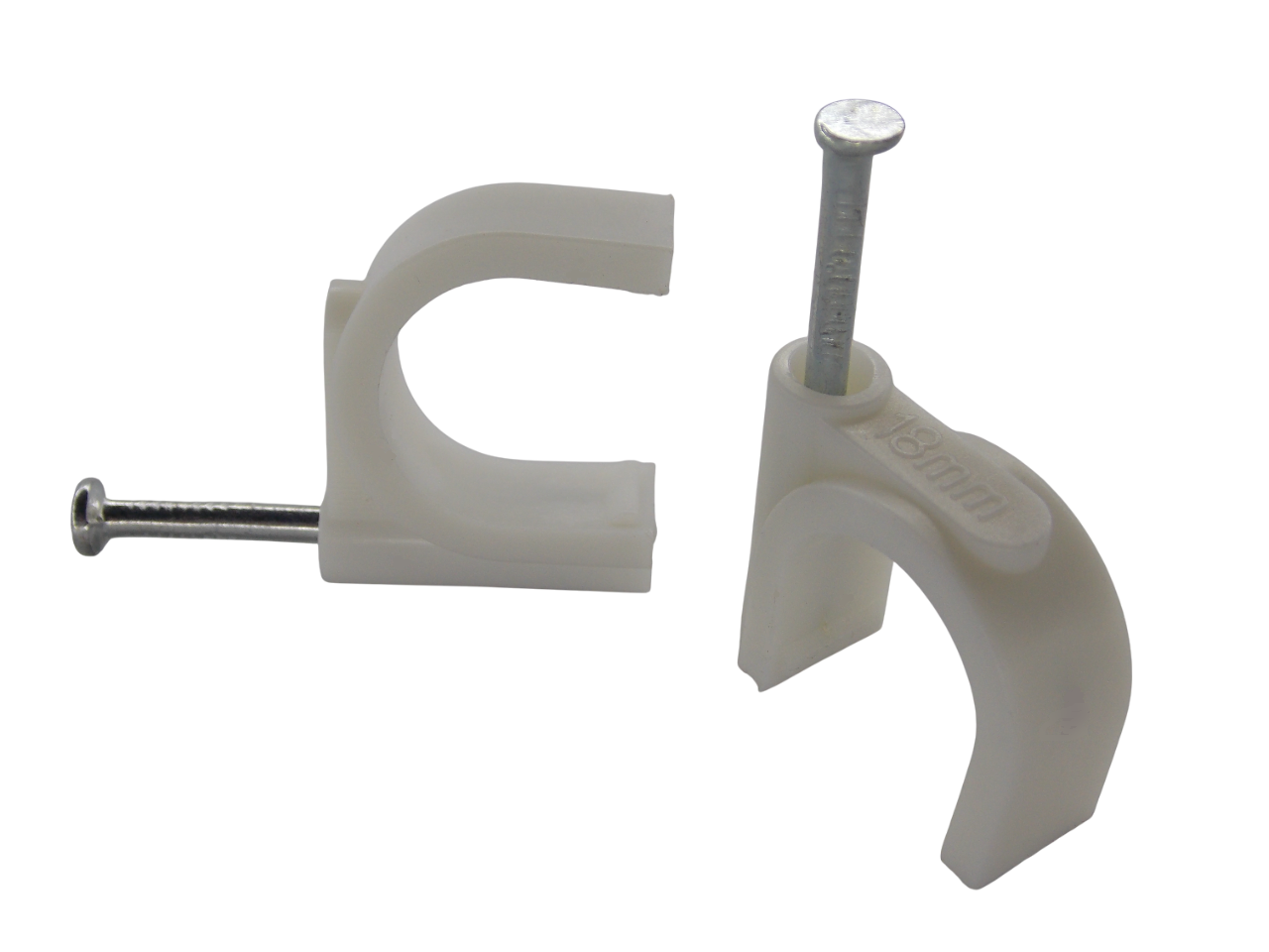 Крепеж для кабеля круглый 18мм / 100 штук