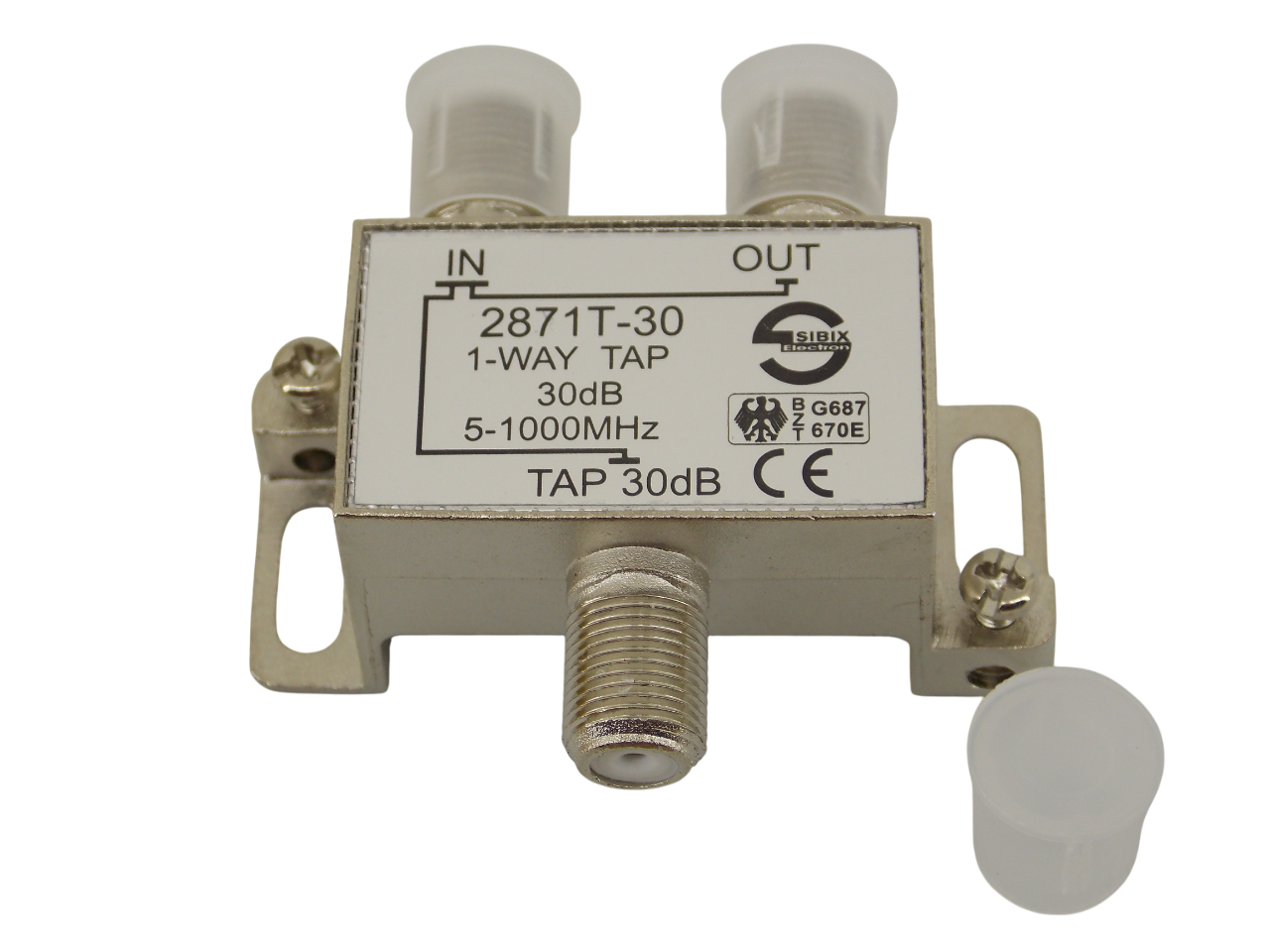Телевизионный антенный сплиттер TAP на 1 выход под F- разъем 30 дБ