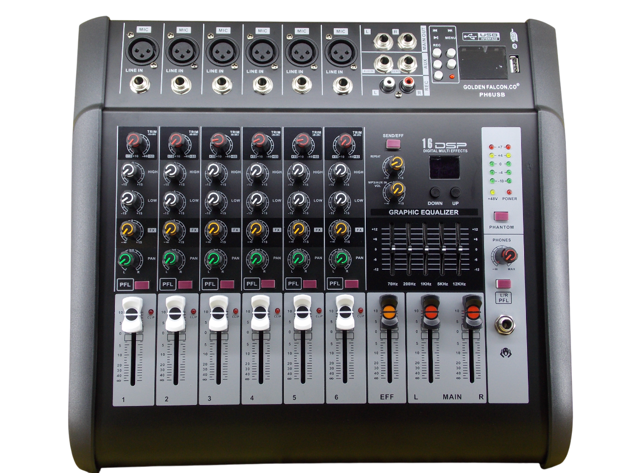 Микшер Colden Falcon  PH6 USB 