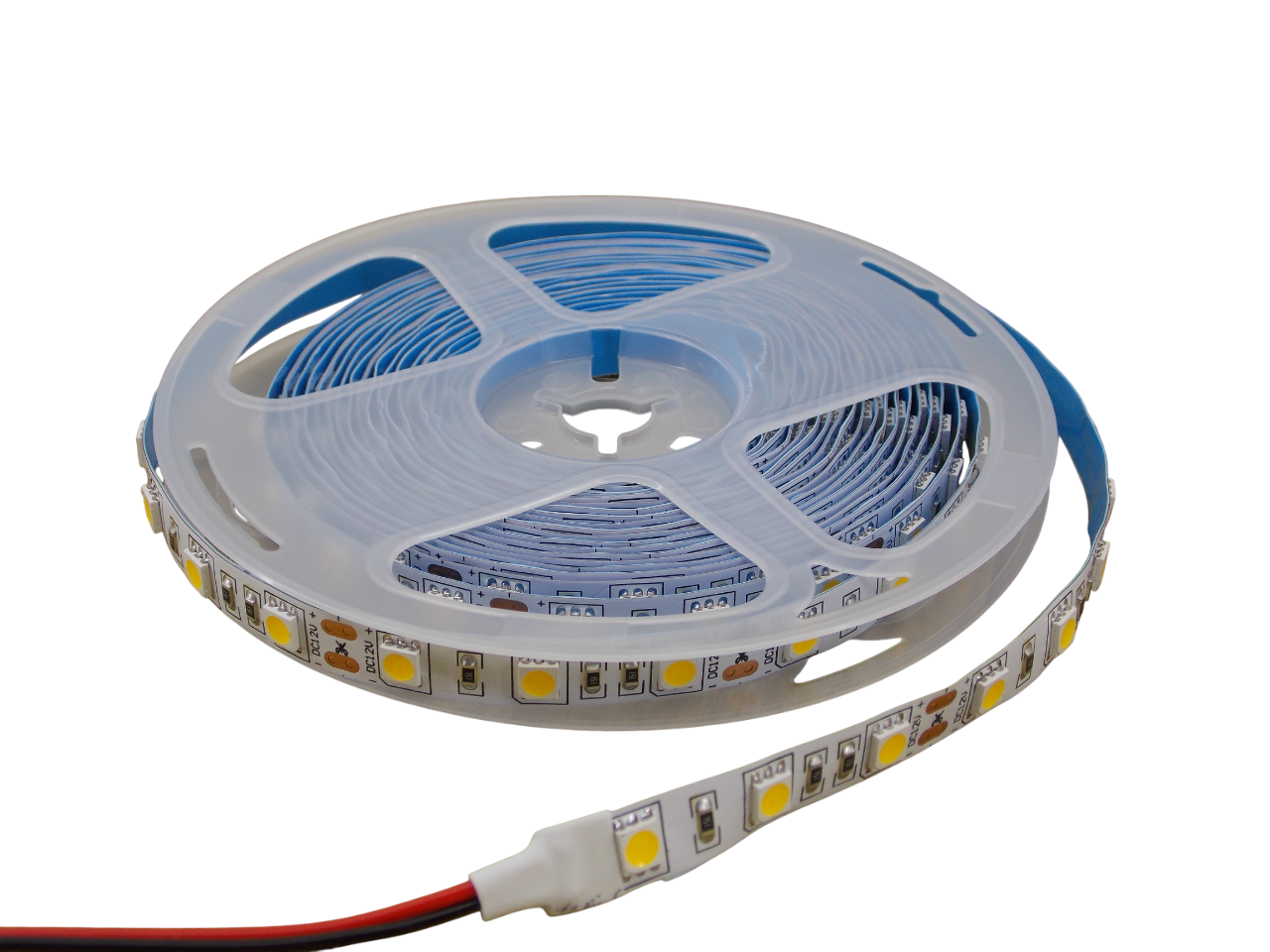 Светодиодная лента 12В - 60Led/м -  14.4 Вт/м белая 3000К