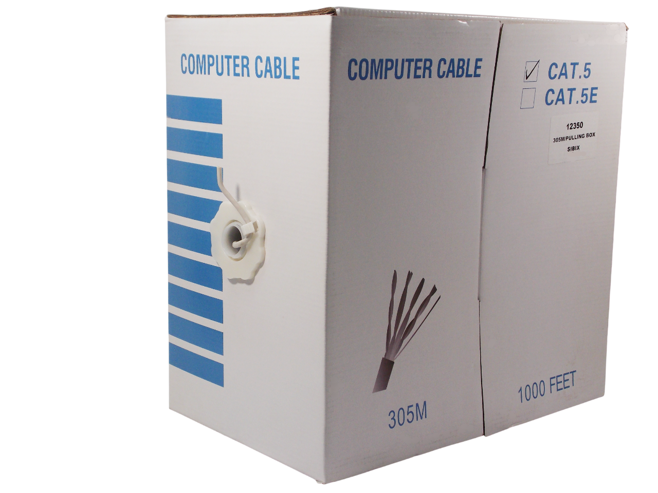  Сетевой интернет - кабель UTP 4 x 1 / 0.511 ССА / САТ 5 / серый / 305 метров