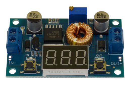 Преобразователь напряжения понижающий DC - DC 5А с цифровым экраном