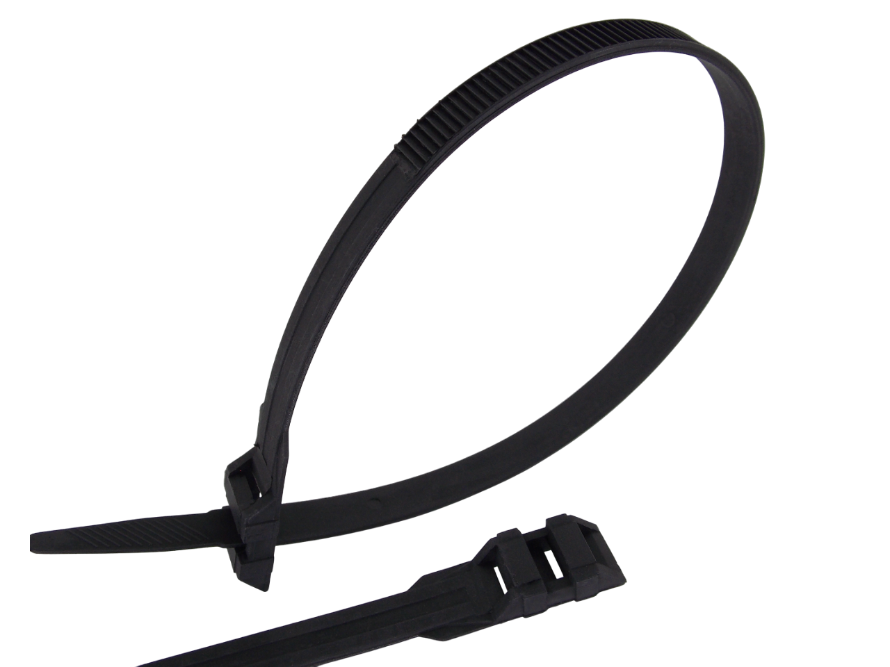 Кабельные стяжки нейлоновые  9х350мм  двойной замок / 100 штук