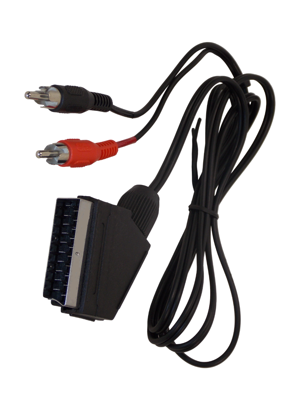 Шнур  SCART на 2 х RCA / 3 метра / черный 