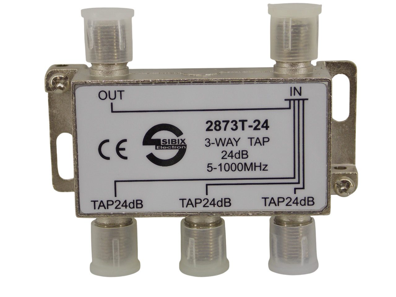 Телевизионный антенный сплиттер ТАР на 3 выхода под F- разъем 24 дБ