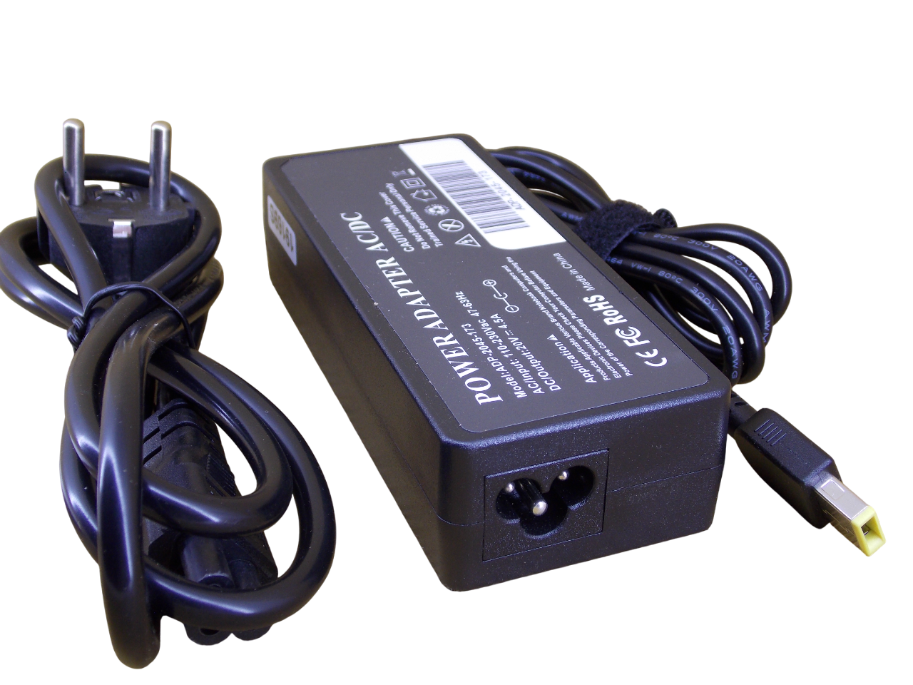 Блок питания  для Lenovo 20В - 4.5A - 90Вт  разъем  Square