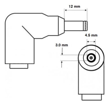 Блок питания для HP19.5В - 4.62A - 90Вт размер штекера 4.5*3.0мм 