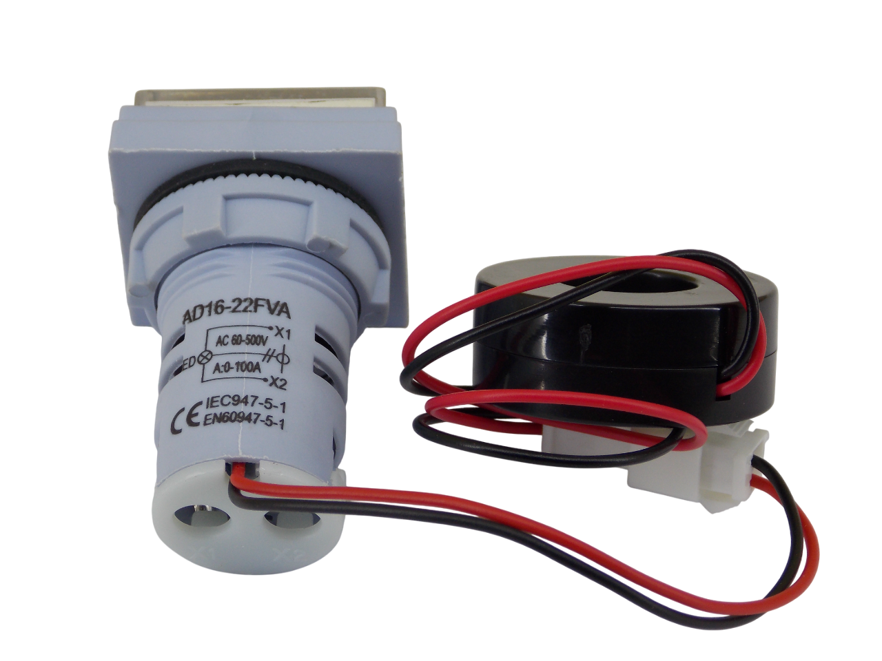 Цифровой вольт-амперметр переменного напряжения 60-500В;    0 -100А