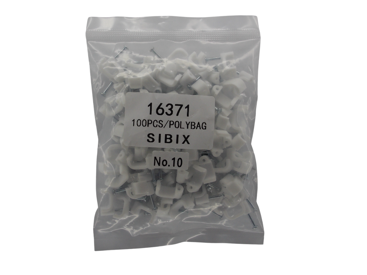 Крепеж для кабеля плоский 10мм / 100 штук