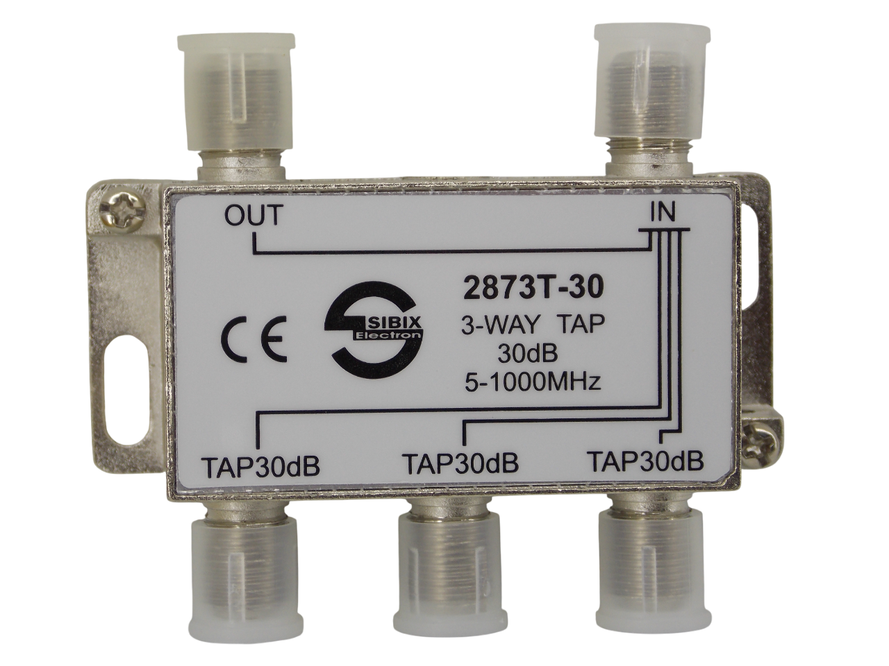 Телевизионный антенный сплиттер ТАР на 3 выхода под F- разъем 30 дБ