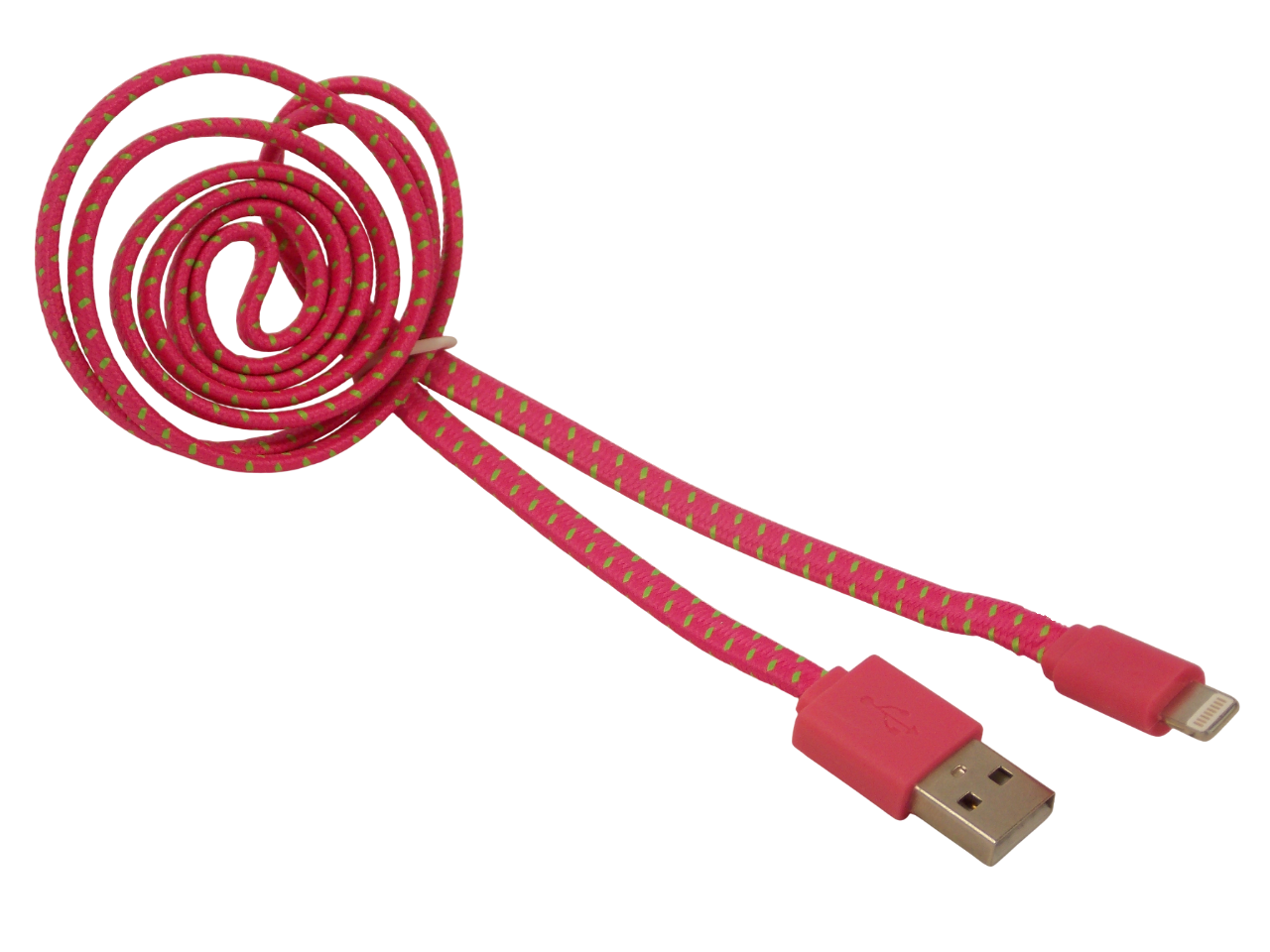 Шнур  USB - A  штекер на  Lighting 8pin Apple / 1 метр / текстильная  оплетка