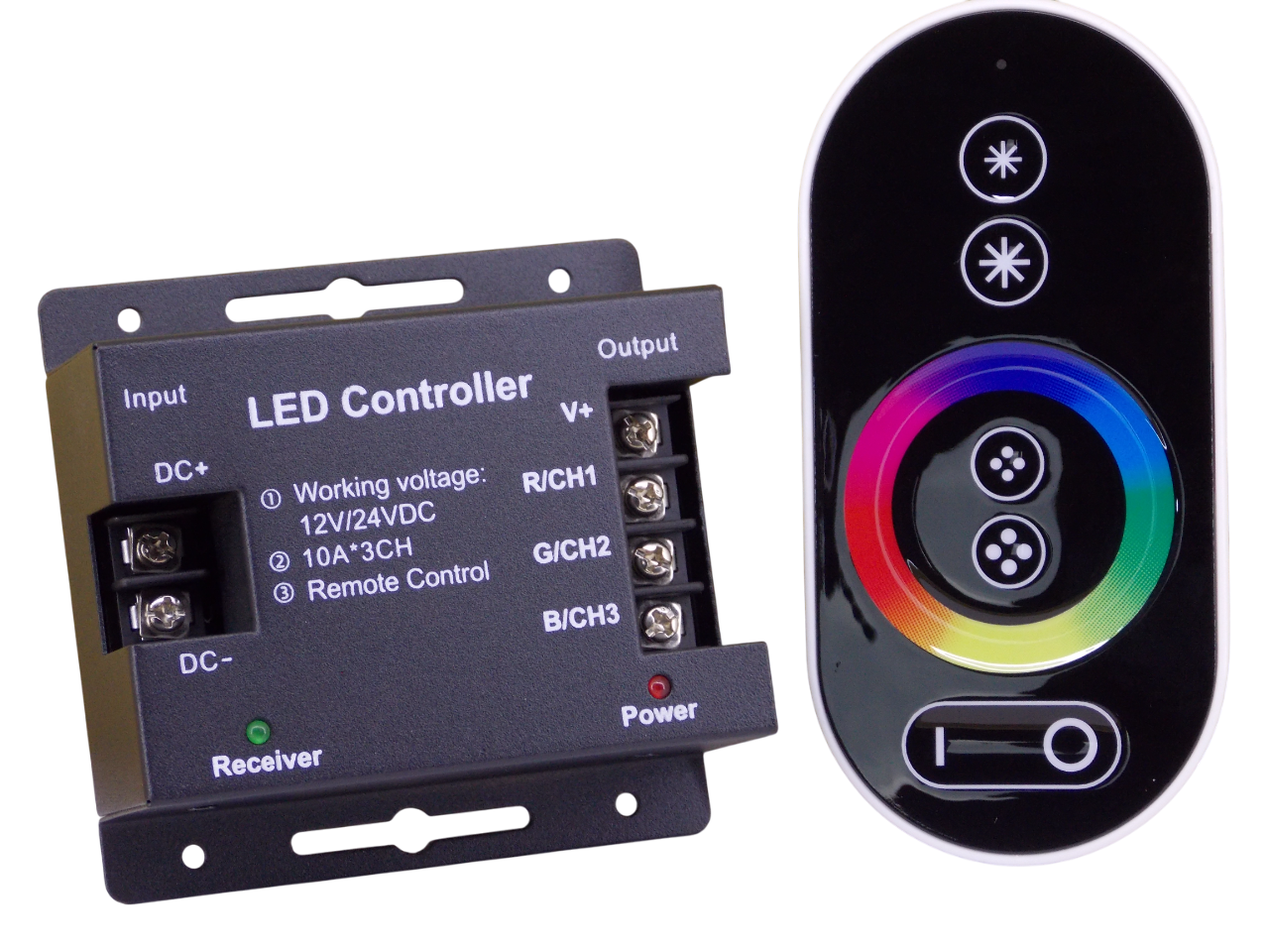 Контроллер для RGB ленты 12/24В - 10А с пультом