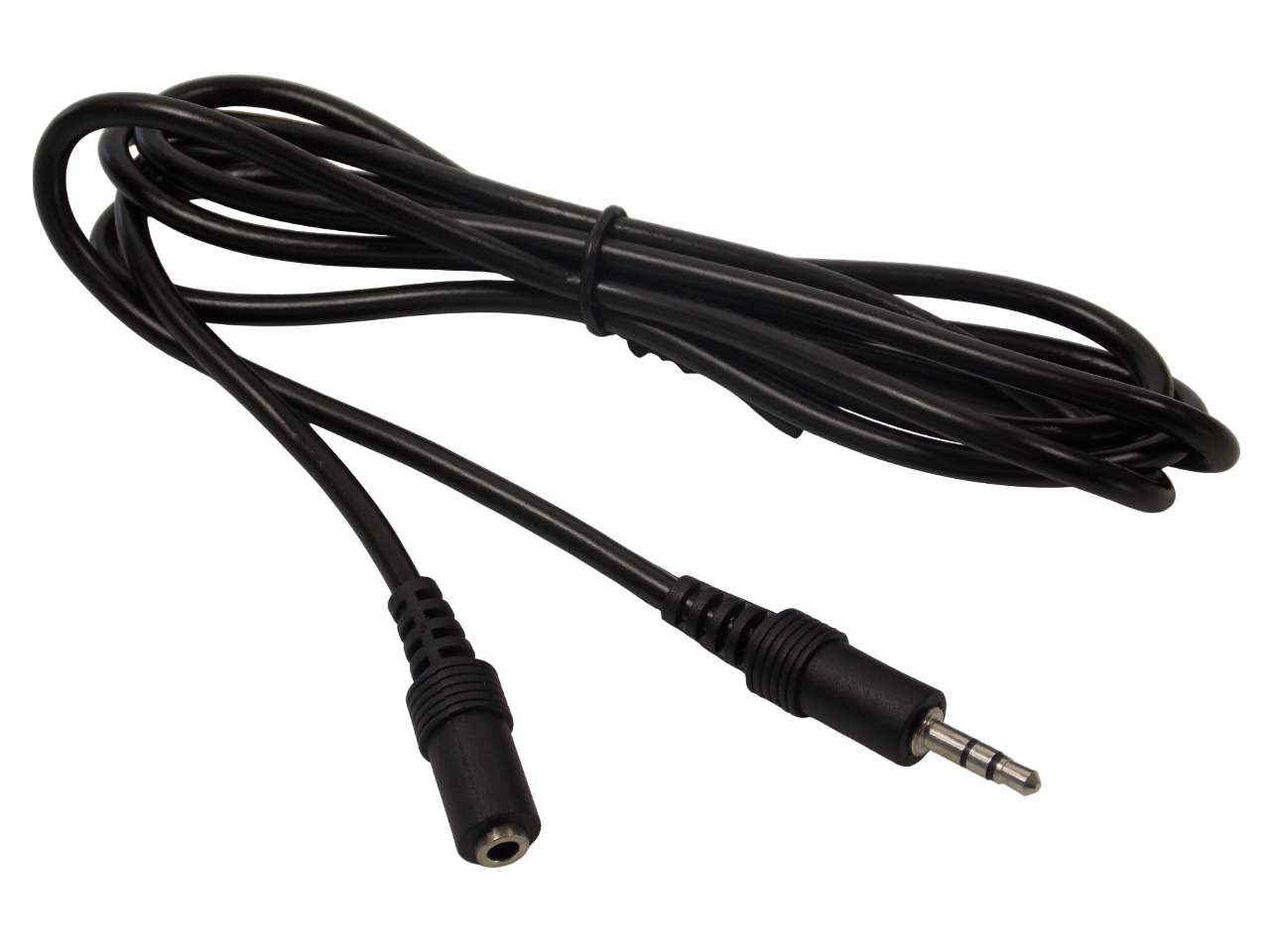 Шнур  jack 3.5мм стерео на  3.5мм   стерео гнездо   / 1.5 метра / черный 