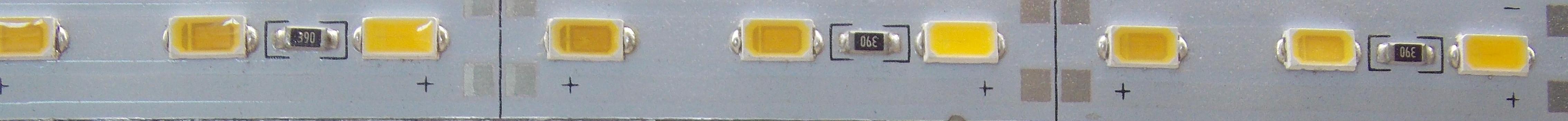 Светодиодная  линейка 12В - 72Led/m - 12Вт белая 3000К