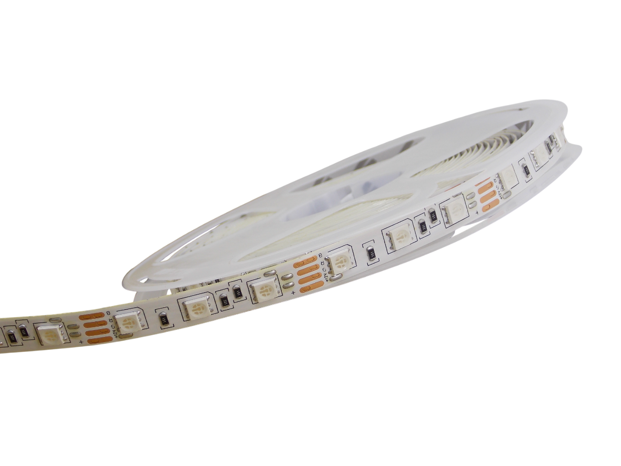 Светодиодная лента 12В -  60Led/м - 12Вт/м  RGB