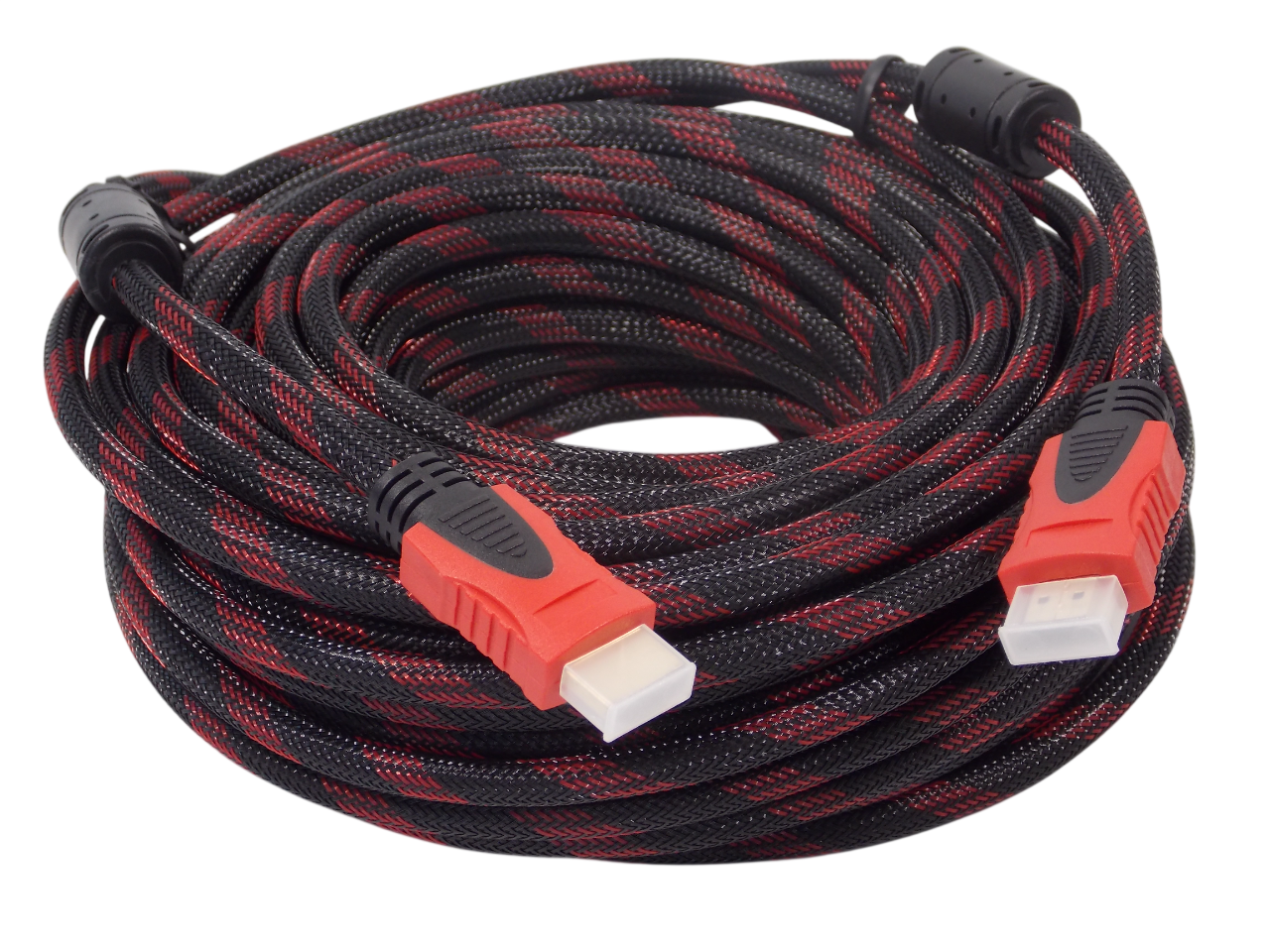 Шнур HDMI 19pin на HDMI 19pin / 20 метров / нейлоновая оплетка