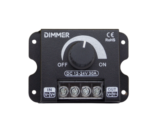 Диммер для светодиодной ленты 12/24В - 30А с ручной регулировкой