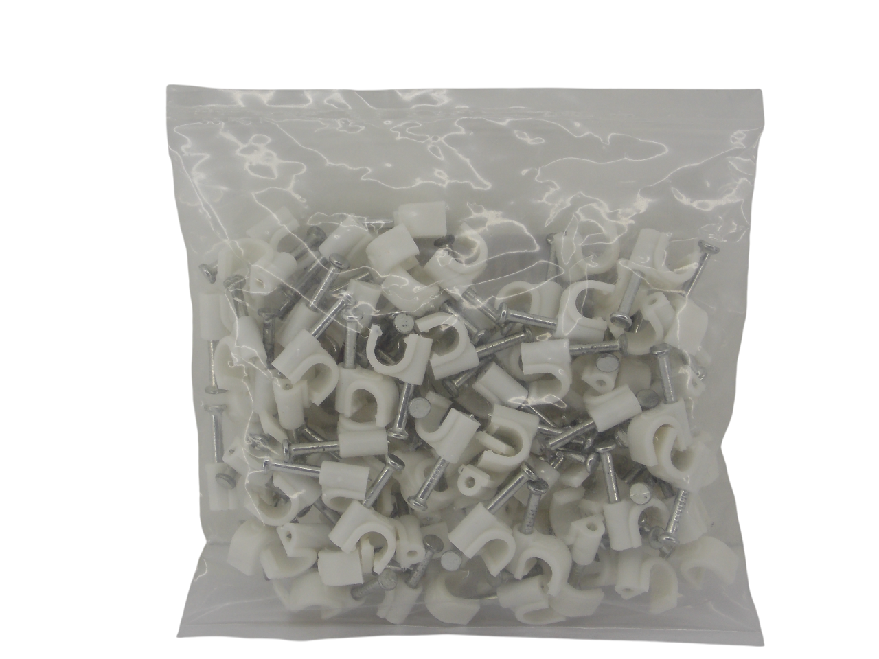 Крепёж  для кабеля  круглый 5мм / 100штук