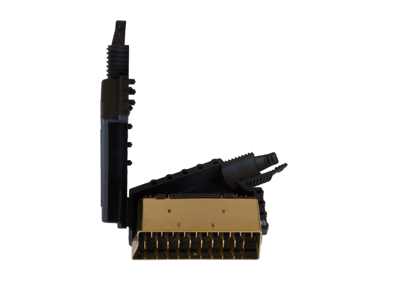 Штекер скарт / SCART /  золочёный