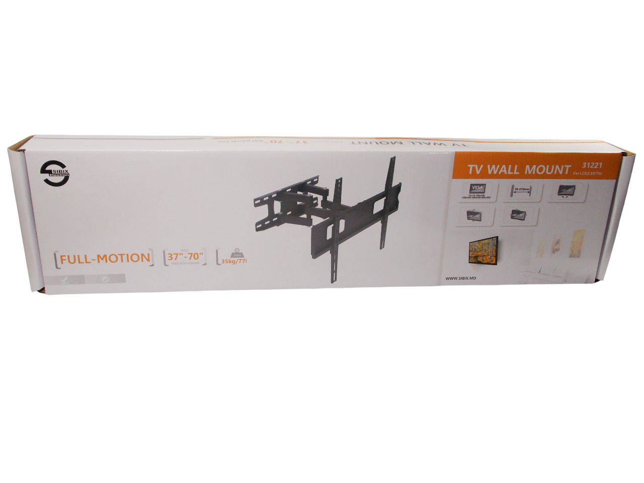 Настенное крепление для телевизора  37"- 70" / 35кг /  600*400мм