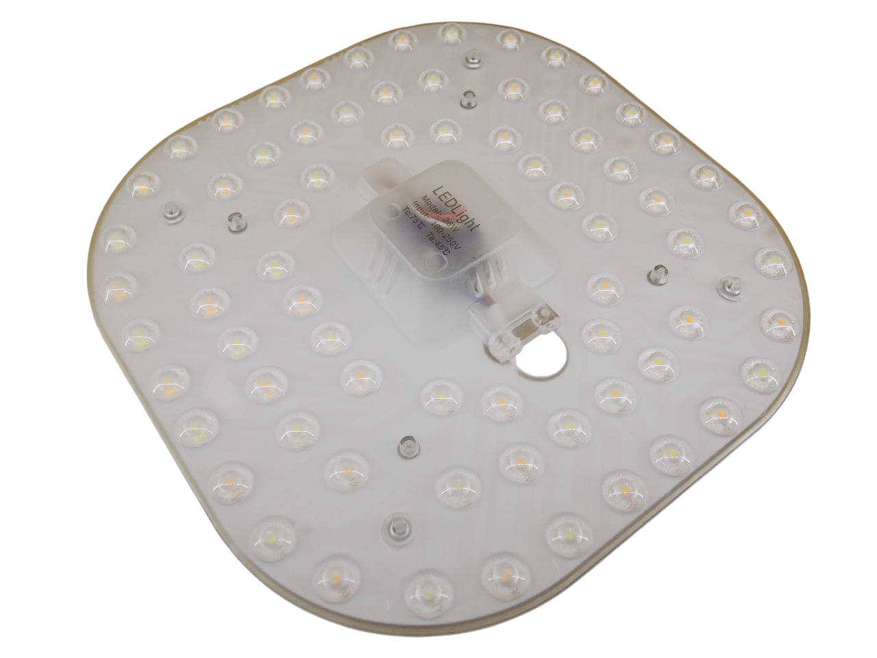 Светодиодный модуль квадратный  220В - 36Вт - 3000К - 6500К 72Led