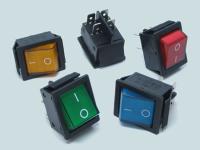 Выключатель 220V с подсветкой (большой) ON-OFF 4p