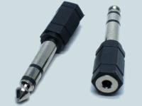 Адаптер "шт.6,3ст-гн.3,5ст" пластик