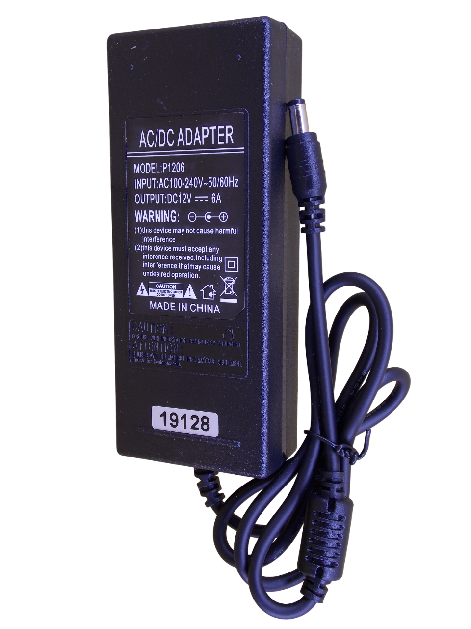  Блок питания  12В - 6A - 72Вт размер штекера 5.5*2.5мм