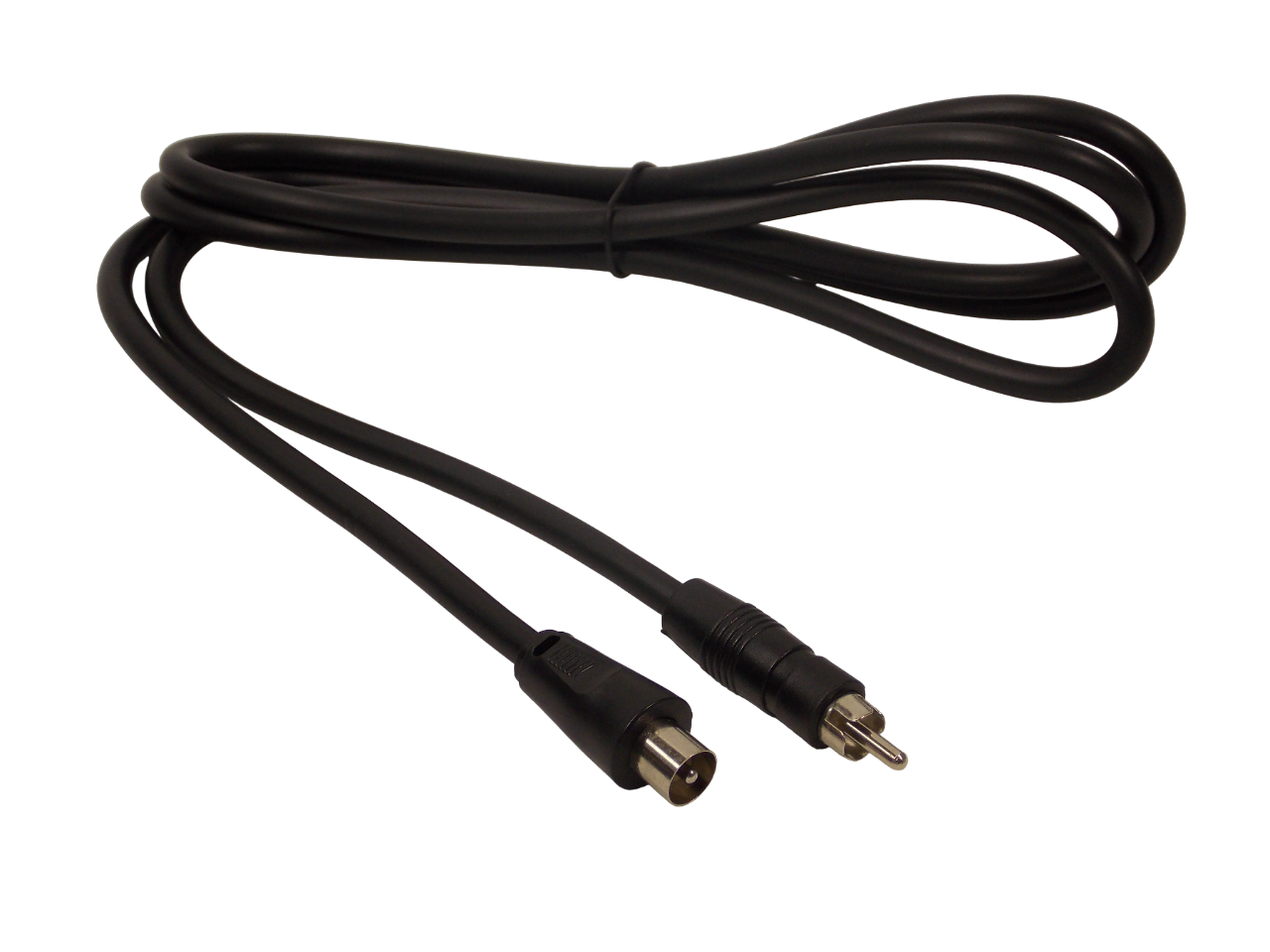 Шнур ТВ штекер на  1 х RCA / 1.5 метра / черный