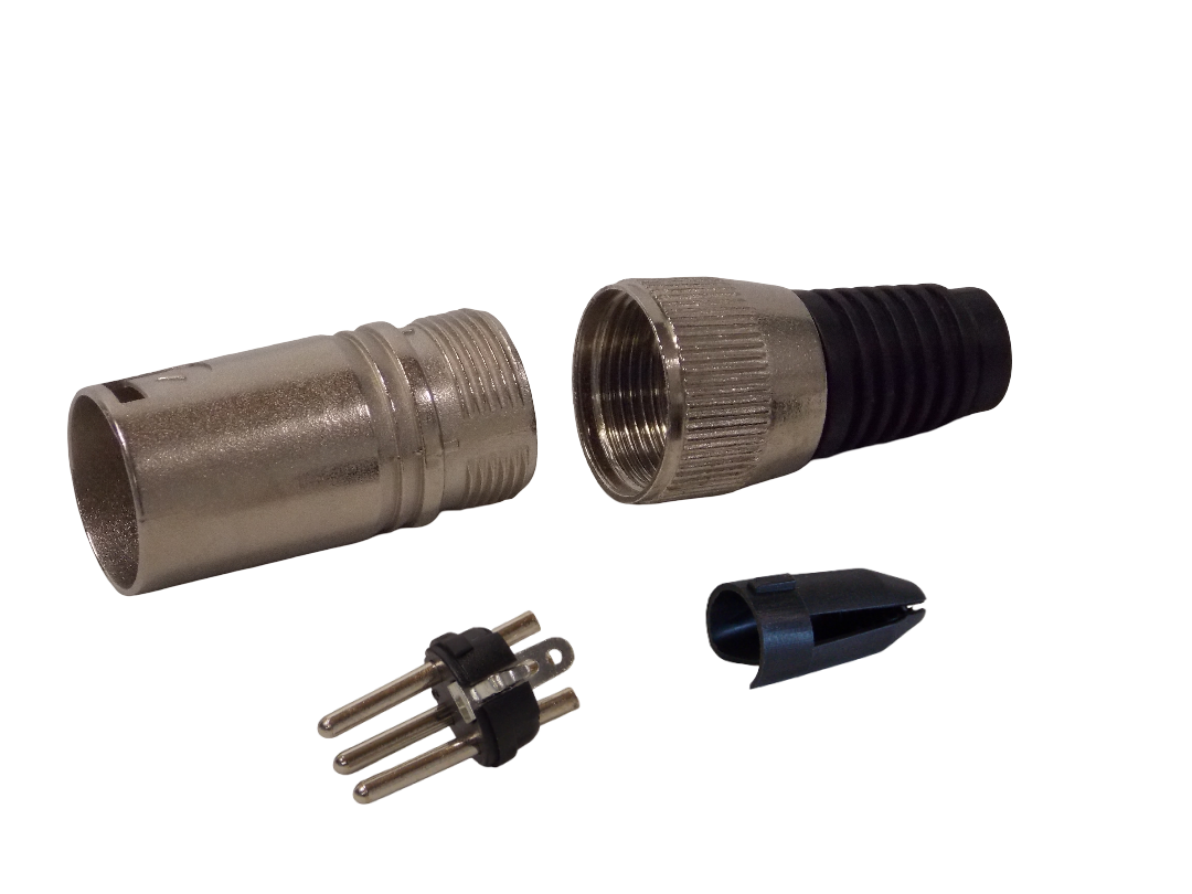 Штекер микрофонный 3рin  на кабель 