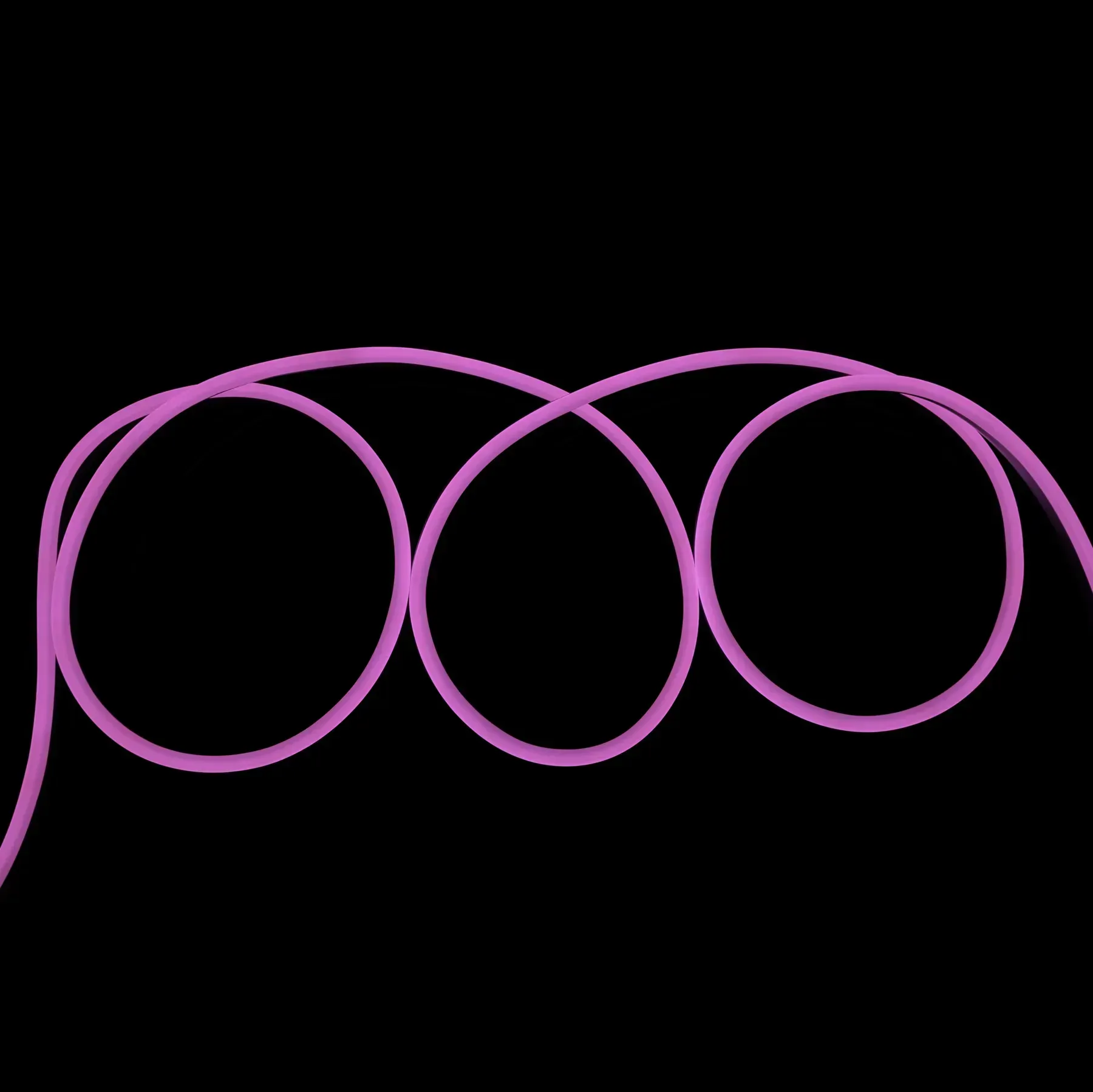 Неоновая  лента 12В - 120Led/м розовая 