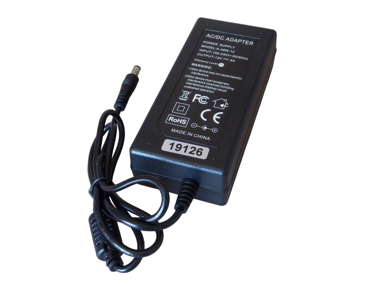 Блок питания 12В - 4A - 48Вт размер штекера 5.5*2.5мм