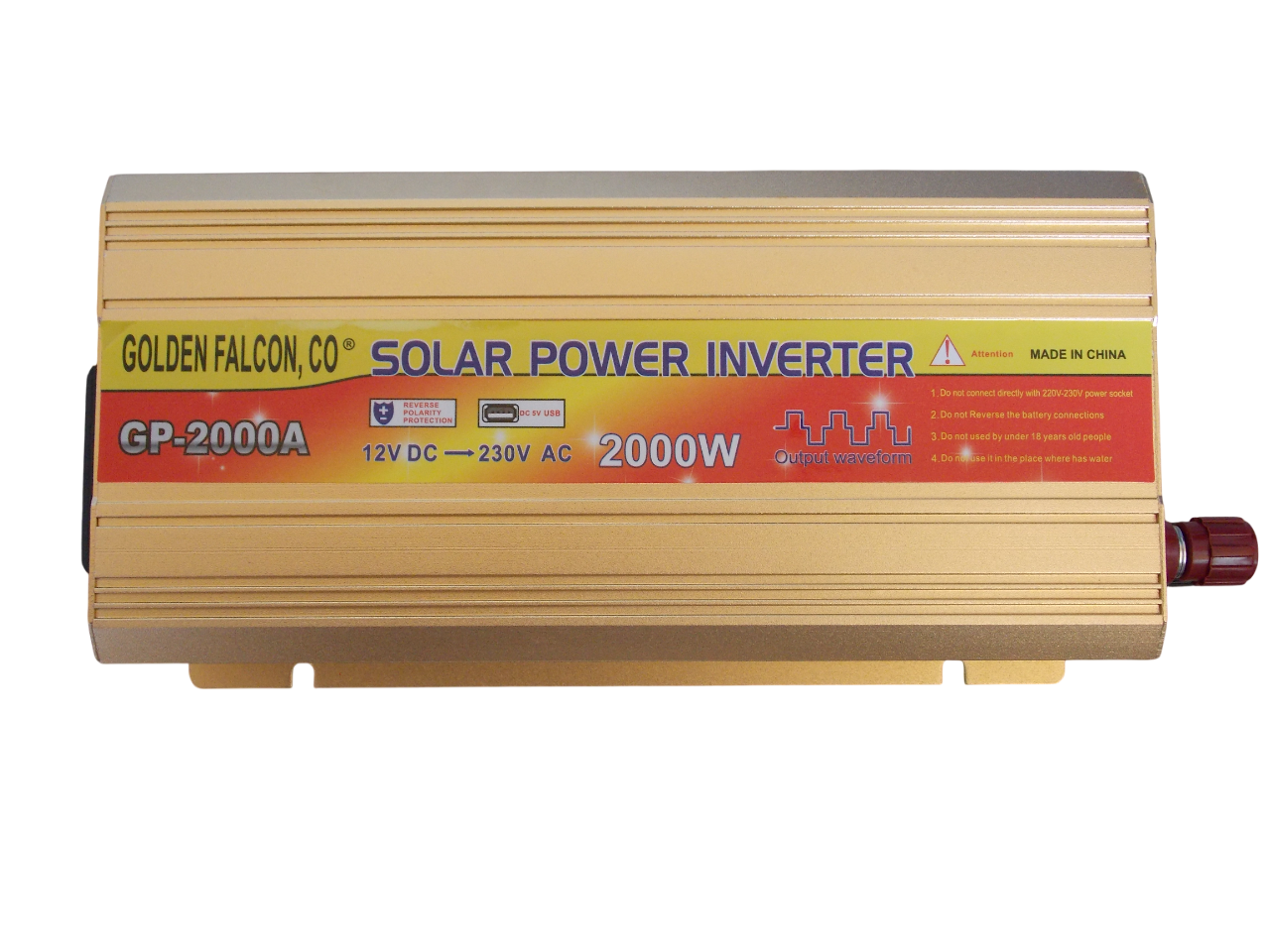Инвертор напряжения GP-2000A 12В - 220В - 2000ВТ