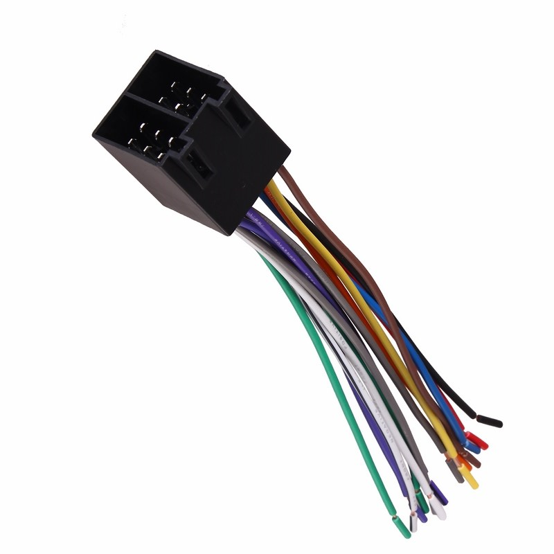 Штекер автомобильный сдвоенный  питание и акустика