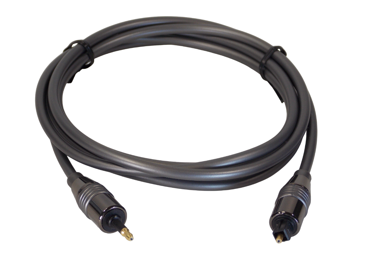 Шнур  оптический Toslink - Mini Plug / 5 мм / 1.8 метра