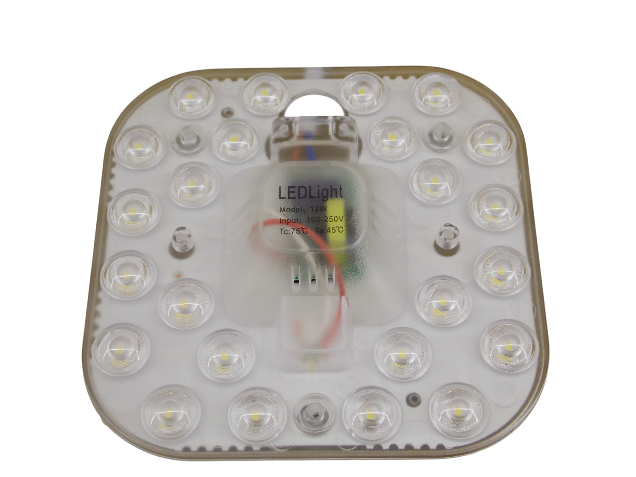 Светодиодный модуль квадратный  220В - 12Вт - 6500К - 24Led 