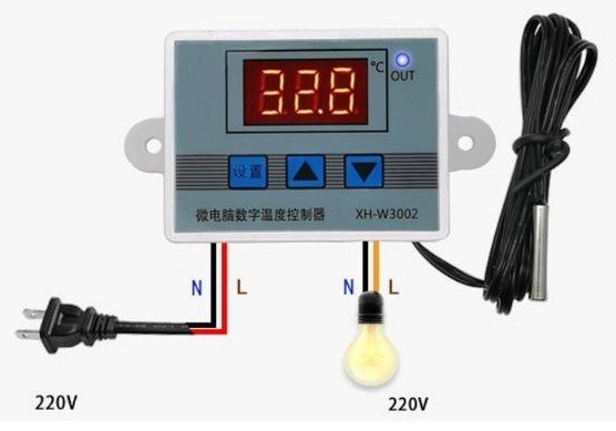Терморегулятор XH-W3002 220В диапазон измерения температуры -50+110С