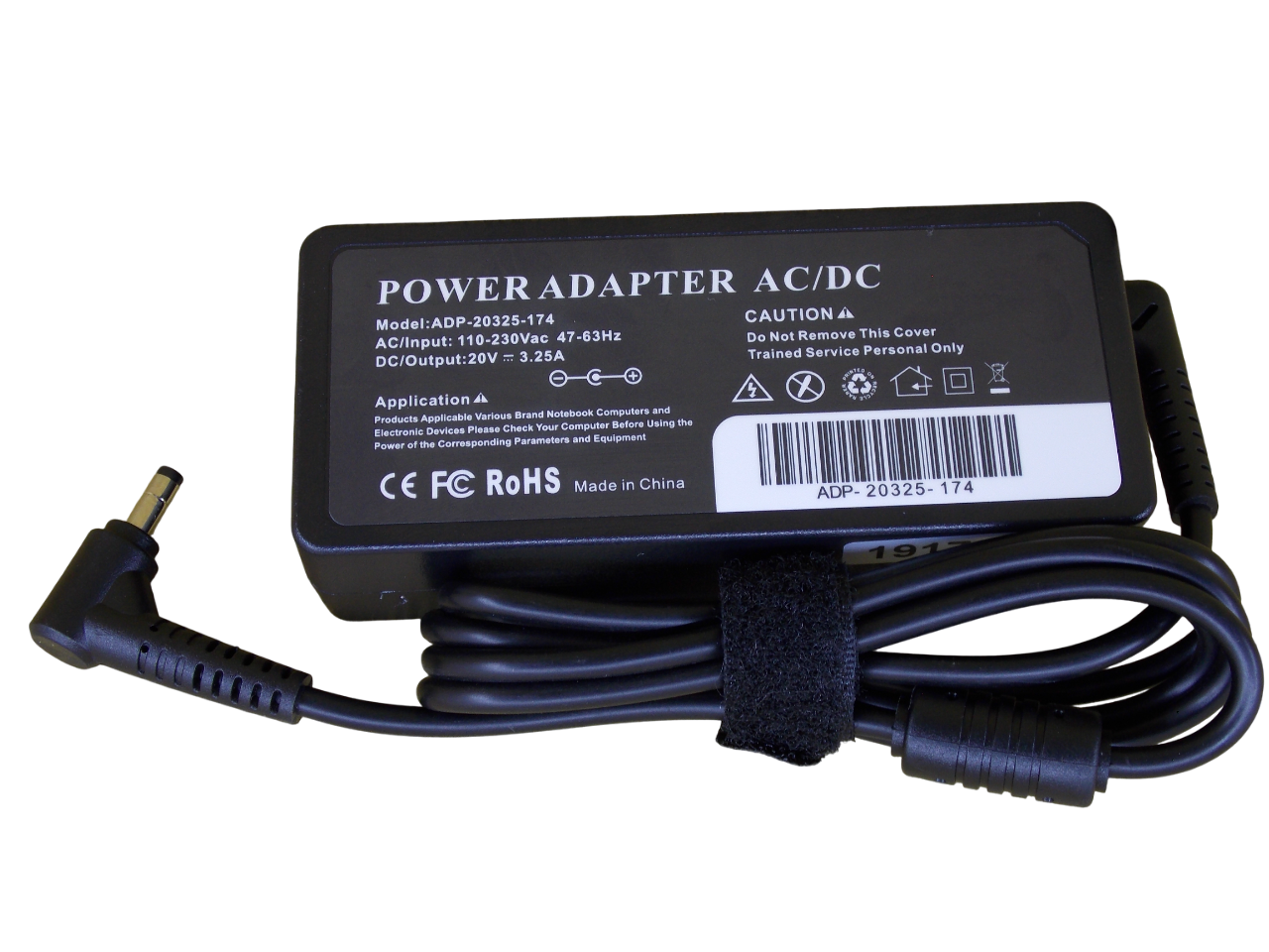 Блок питания для  Lenovo 20В - 3.25А - 65Вт размер штекера 4.0*1.7мм