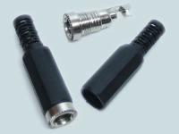 Гнездо питания 2,1х5,5 пластик на кабель