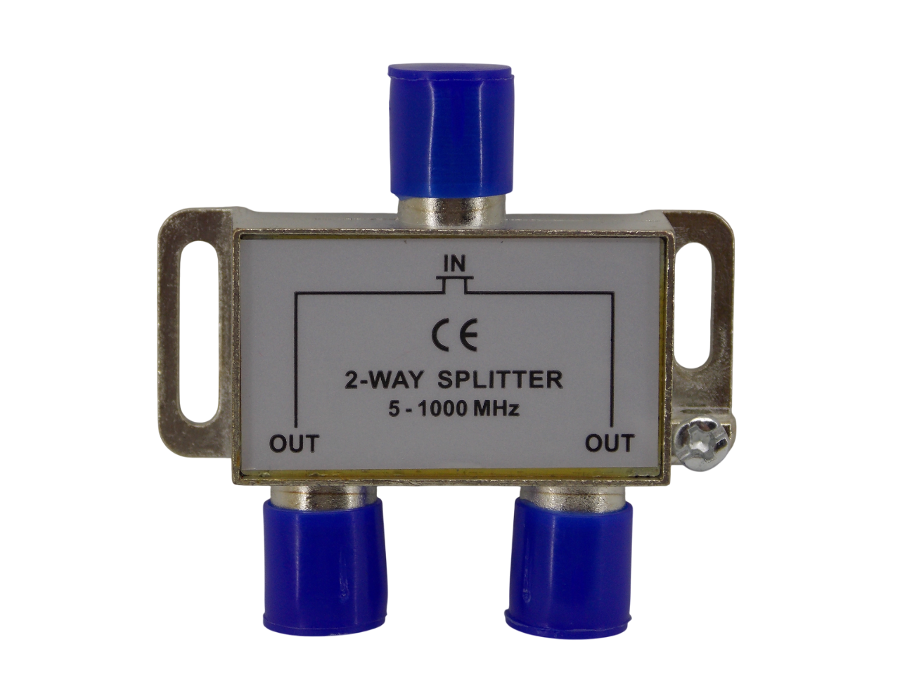 Телевизионный антенный сплиттер -   разветвитель на 2 выхода под F - разъем  5-1000MHz