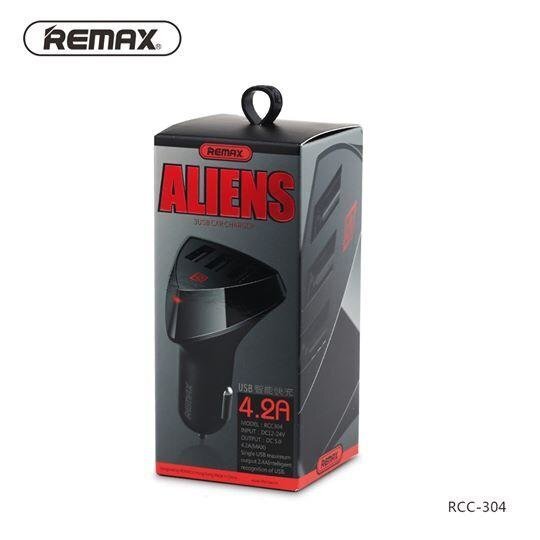 Автомобильное зарядное устройство Remax RCC 304 4.2A   ALIENS